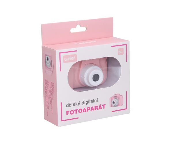 Dětský digitální fotoaparát růžový - foto 12Mpx, video Full HD - český obal