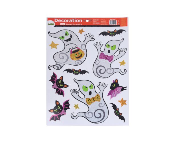 Dekorace okenní 41x29 cm MIX HALLOWEEN