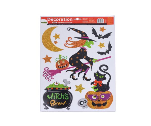 Dekorace okenní 41x29 cm MIX HALLOWEEN