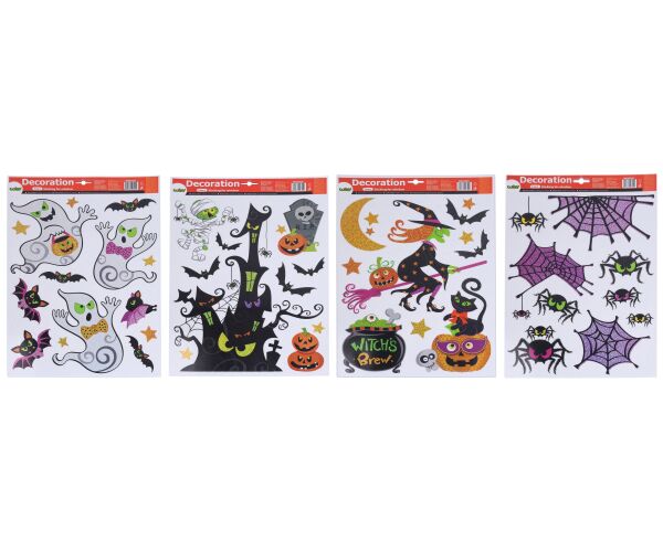 Dekorace okenní 41x29 cm MIX HALLOWEEN