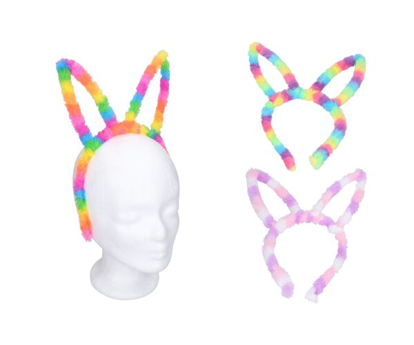 Set karneval - čelenka uši MIX barev