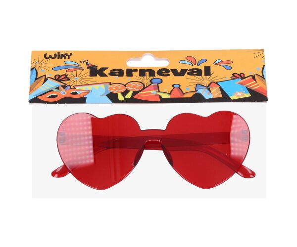 Set karneval - brýle plastové srdíčka