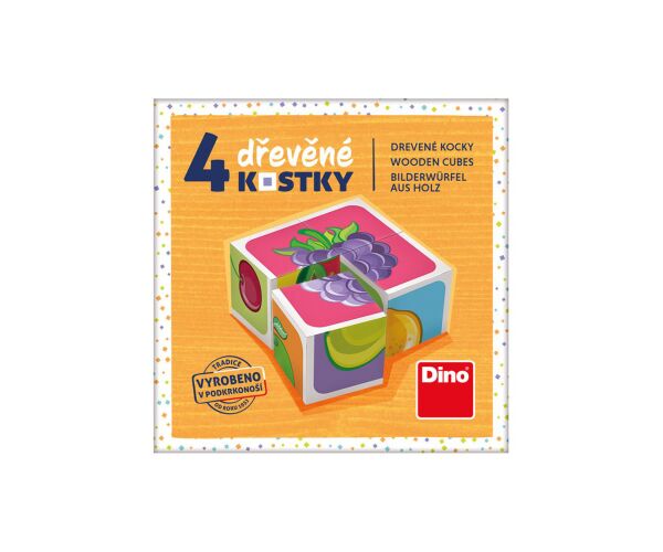 OVOCE 4 Dřevěné kostky