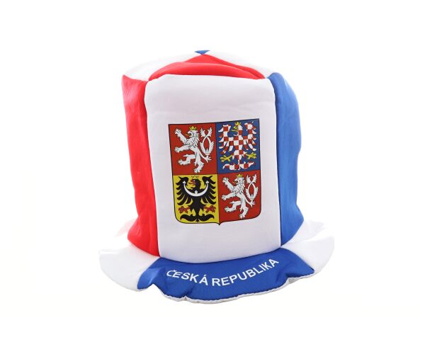 Fandící set Česká republika s kloboukem