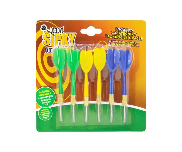 Univerzální sada šipek s kovovým hrotem 20cm