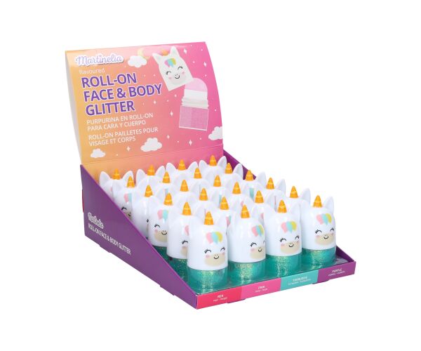 MARTINELIA Třpytivý Roll-on na tělo a obličej modrý