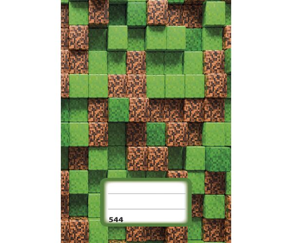 Sešit (544) A5 linkovaný, 40l, Pixel Cubes