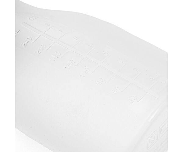 Lahvička na mléko silikonová New Baby hnědá 15cm