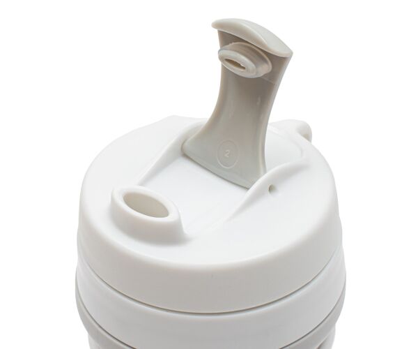 Hrnek skládací silikonový 350 ml 2v1 New Baby šedý