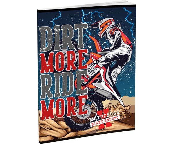 Záznamová kniha LUX A5 96 listů, linkovaná, mix 16 motivů