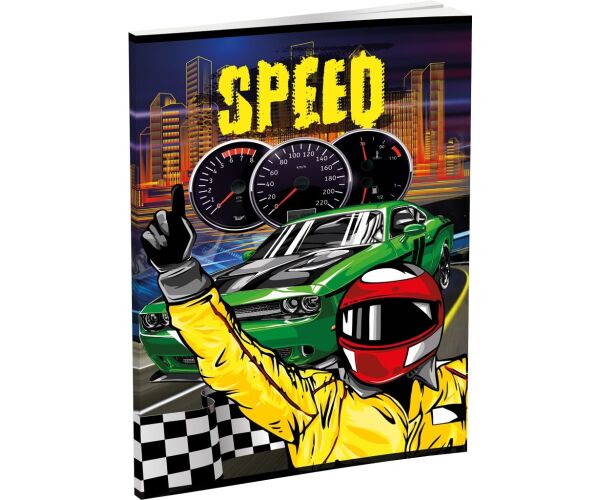 Záznamová kniha LUX A5 96 listů, linkovaná, mix 16 motivů