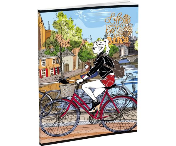 Záznamová kniha LUX A5 96 listů, linkovaná, mix 16 motivů