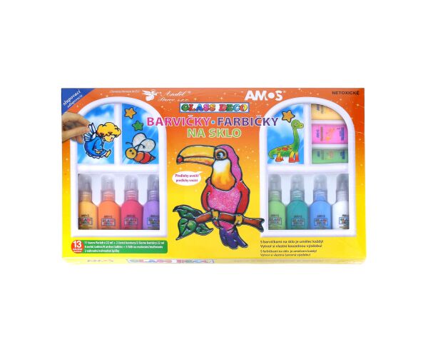 Barvy na sklo 13x22 ml