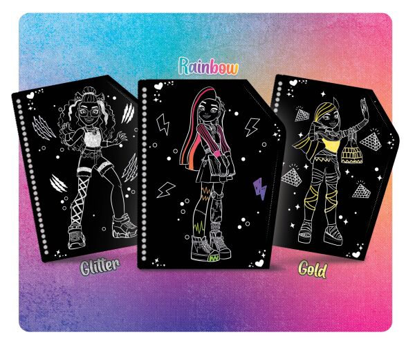 Monster High Vyškrabávací omalovánky objetí