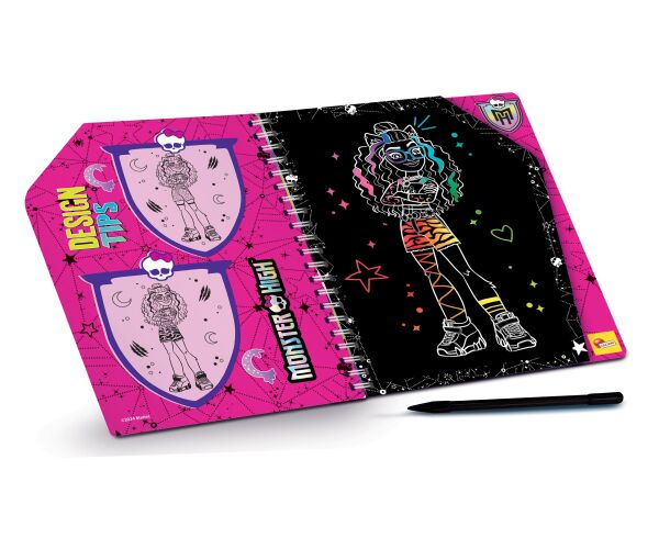 Monster High Vyškrabávací omalovánky Kamarádky navždy