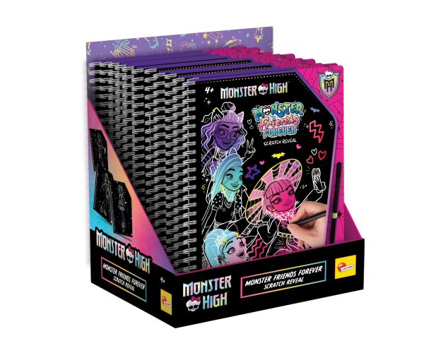 Monster High Vyškrabávací omalovánky Kamarádky navždy