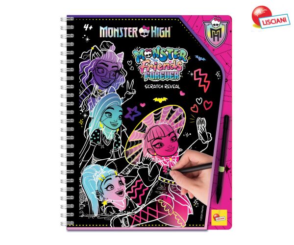 Monster High Vyškrabávací omalovánky Kamarádky navždy